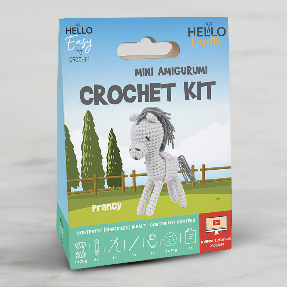 Hello Crafts Tığ İşi Mini Amigurumi Kiti - Prancy - HC126